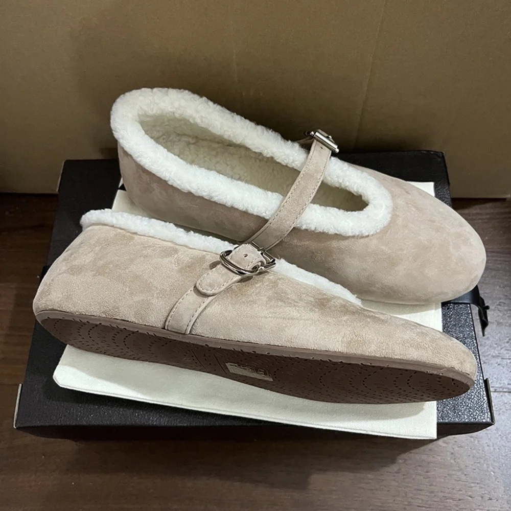Alaïa Fleece-Lined Mary Jane Shoes Size EU 38 - Picture 2 of 9